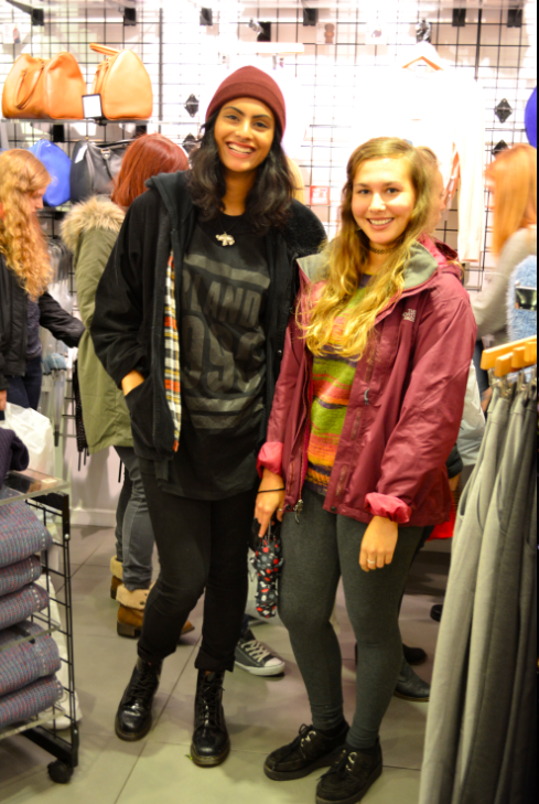Simran Randhawa, 1st year Sociology, and Gabi Sargent, 1st year Sociology