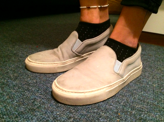 Whistles baby blue leather skater shoes, £30 but RRP £120