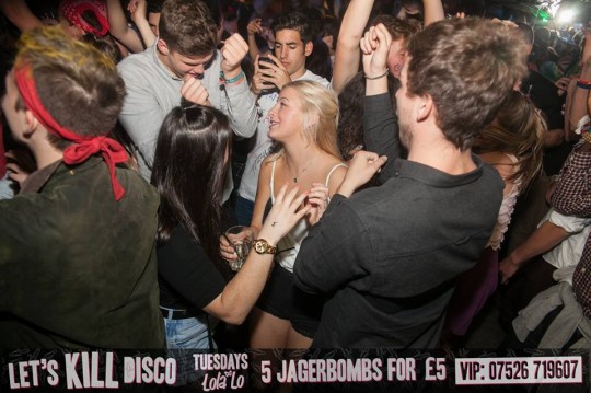 Having the time of his life in the background...