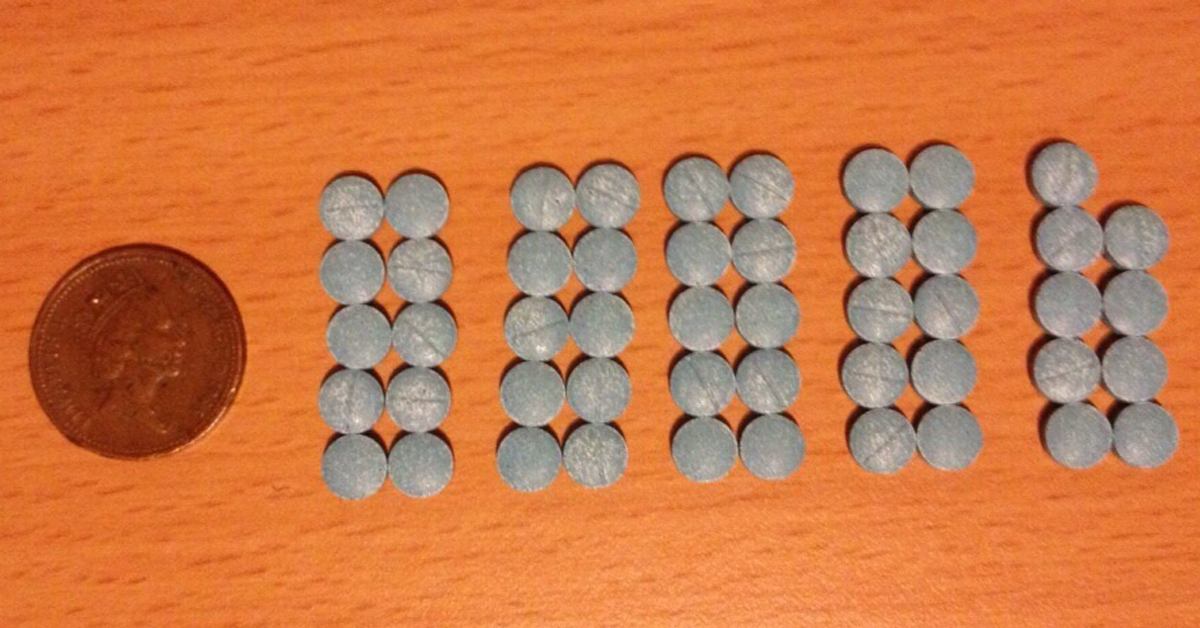 This photo was taken by a Bristol student who got a hold of the pills
