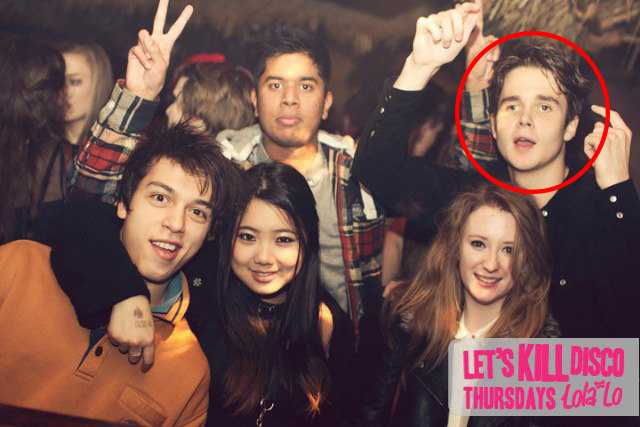 He's the one we've helpfully circled in red