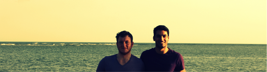 Ross, left and Jay, right, will be setting off on their challenge this December