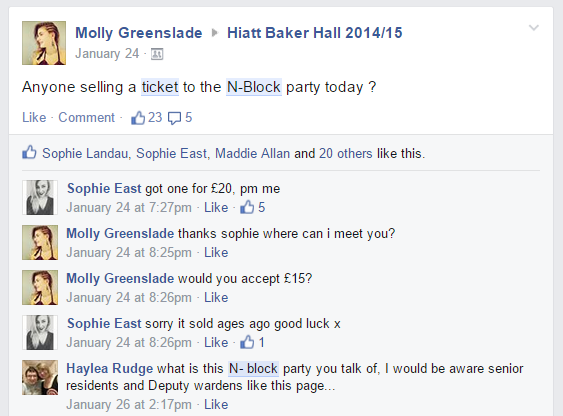 People were going mad scraping for tickets