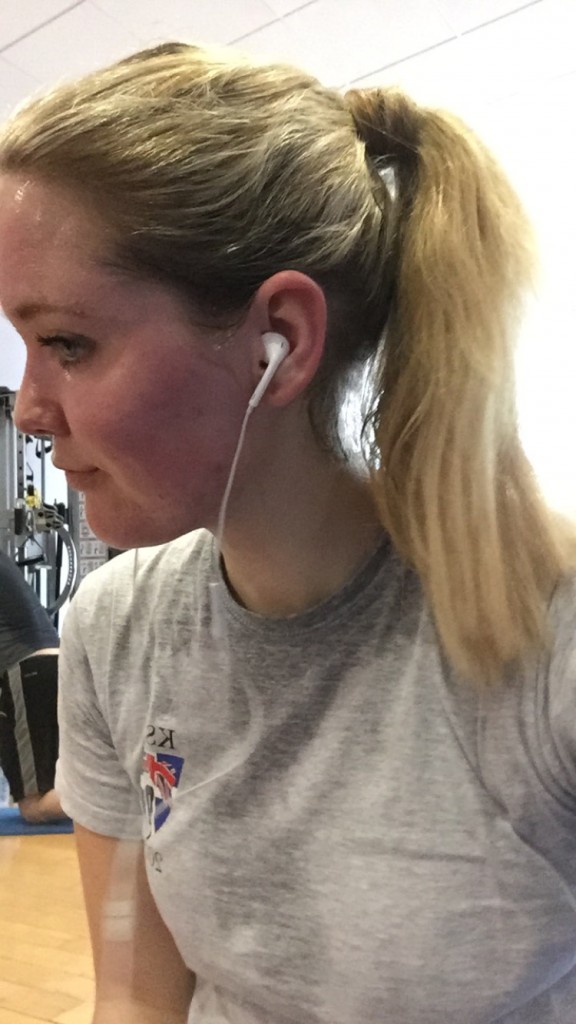 After a long run.
