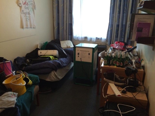 Dehumidifiers were used in the clear-up operation