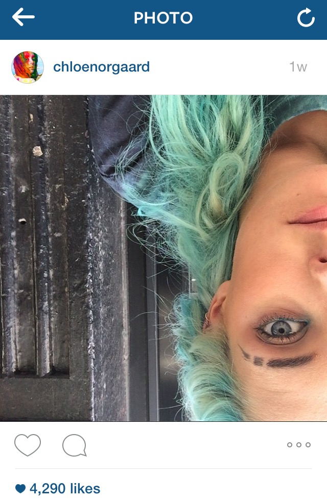 Chloe Norgaard's famous brows