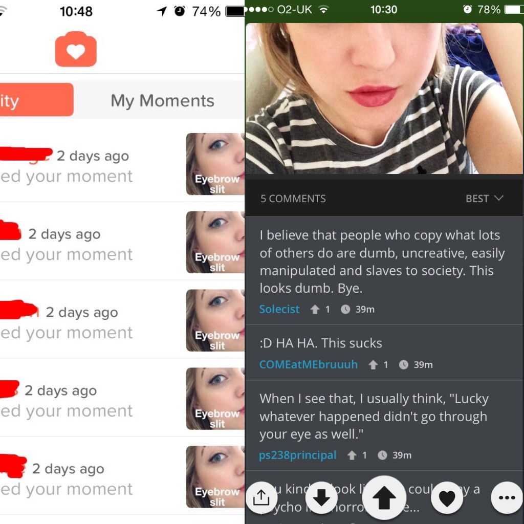 Lots of love from Tinder, not so much online