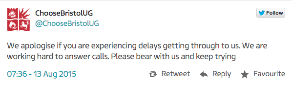 bristol apology
