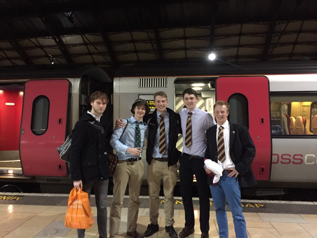 Andy with players from Bristol Hockey Club