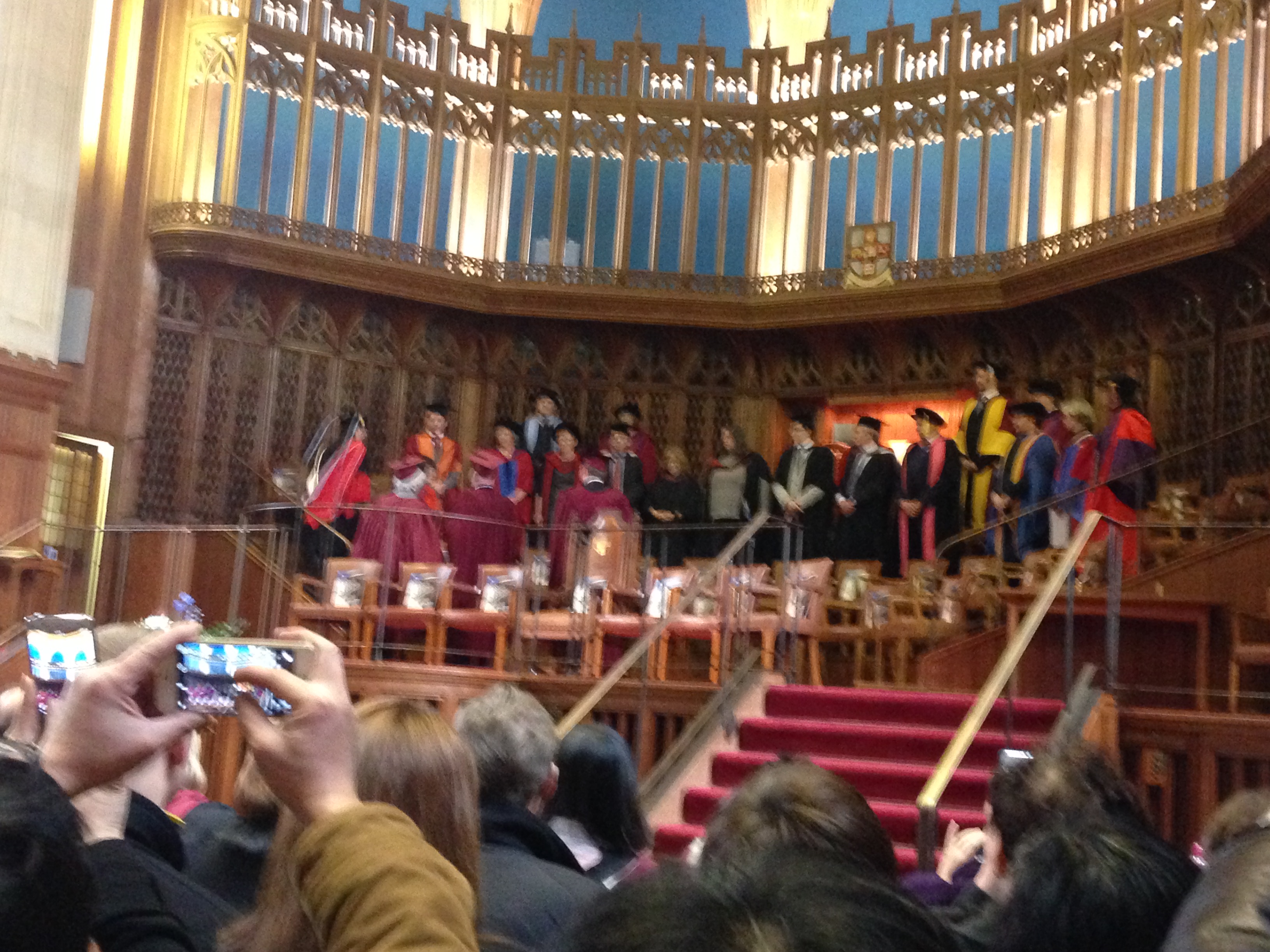 The ceremony begins