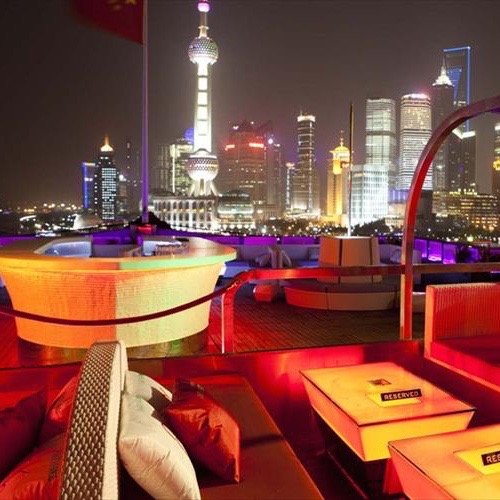 Bar Rouge: A high class bar where you can head to the balcony and see the Pudong Skyline
