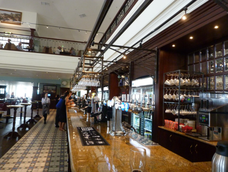 The ground floor bar