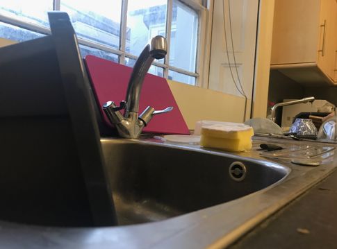Image may contain: Sink Faucet, Sink