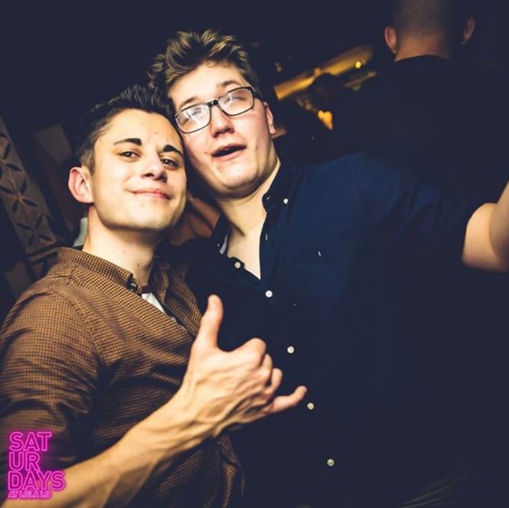 Image may contain: Night Life, Disco, Party, Night Club, Club, Person, Human