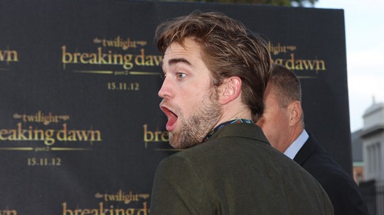 Robert's face when he realised just how lucky his escape had been...