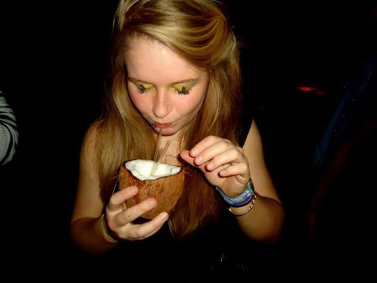 Wait... is that...a coconut?!