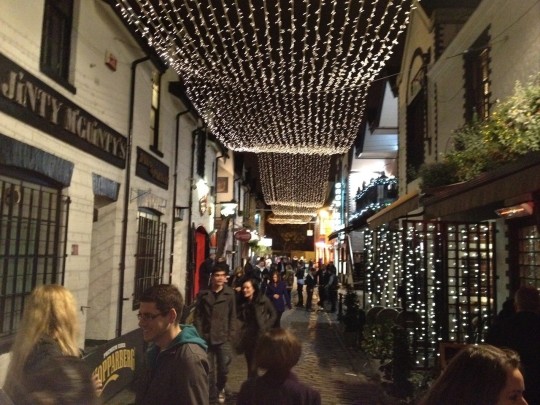 A bustling Aston Lane