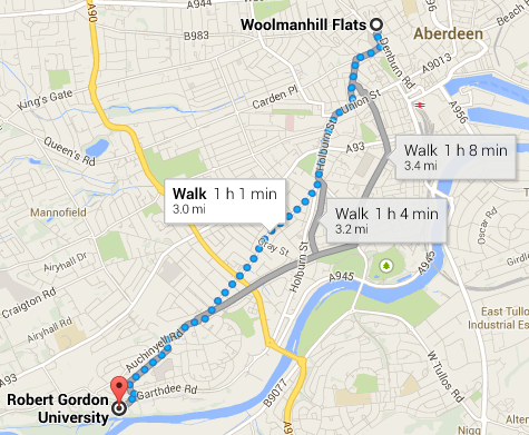Bit of a jog for one lecture.