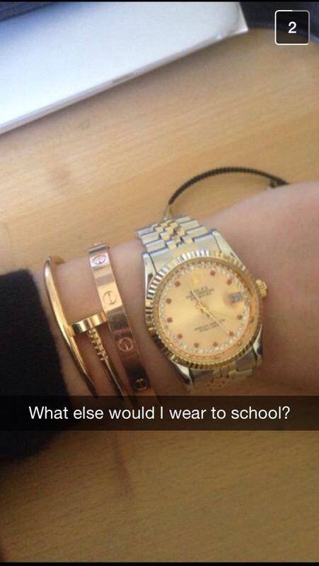 A whole loadda shame, that's what you should wear