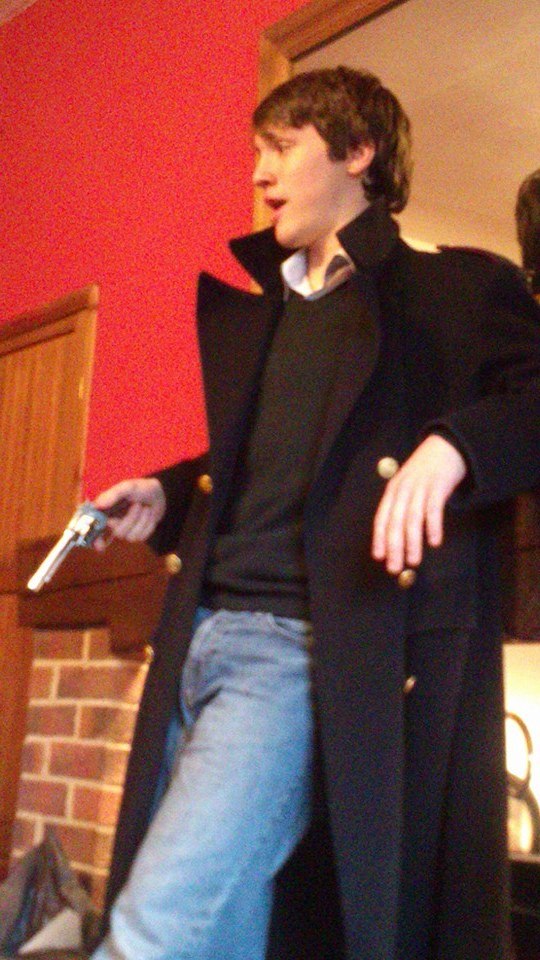 Ready for Aberdeen, Alex even bought a full length jacket.