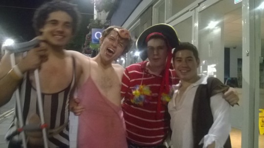 12AM and already outside Macdonalds.