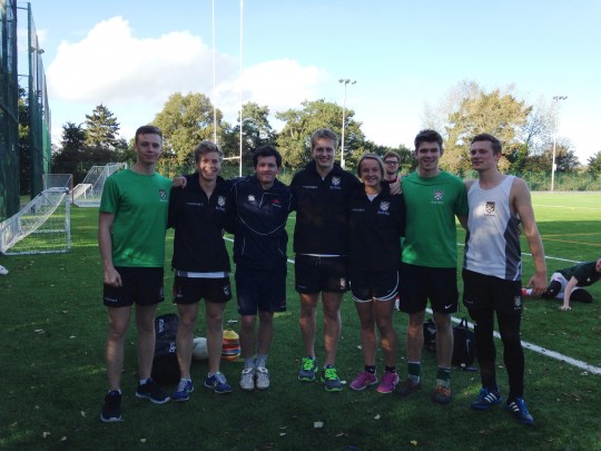 Club captain Harry 2nd from the left, England coach Ben 3rd form the left.