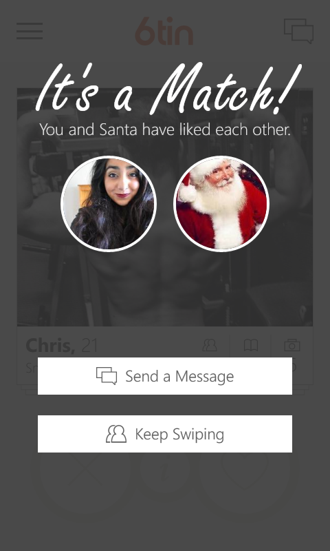 Tinder might have died every other day but on Xmas it's your best bet