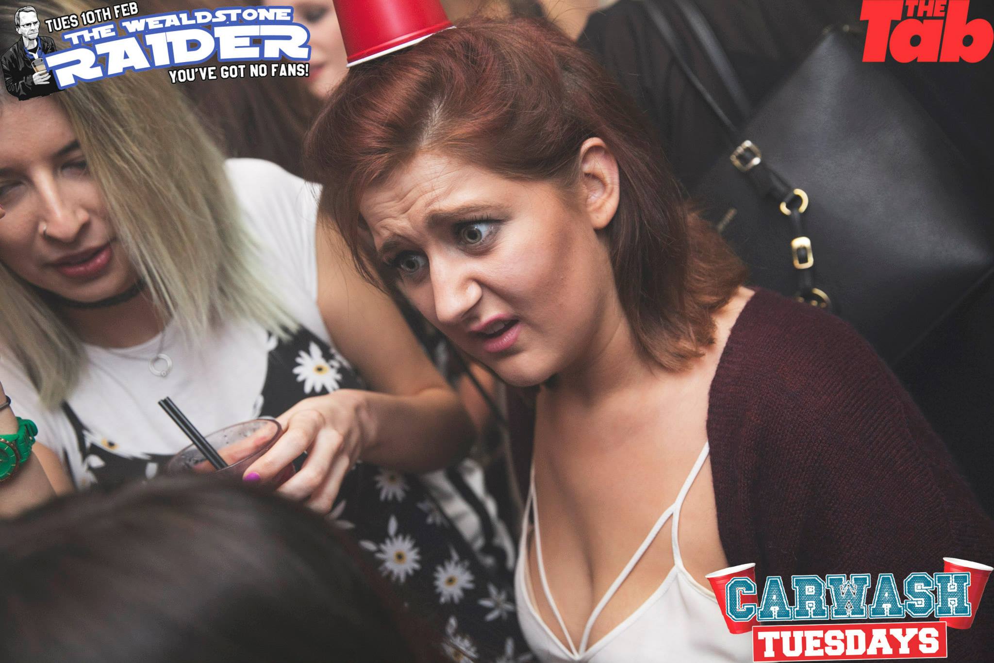 I wonder what's going through her head. Apart from the cup.