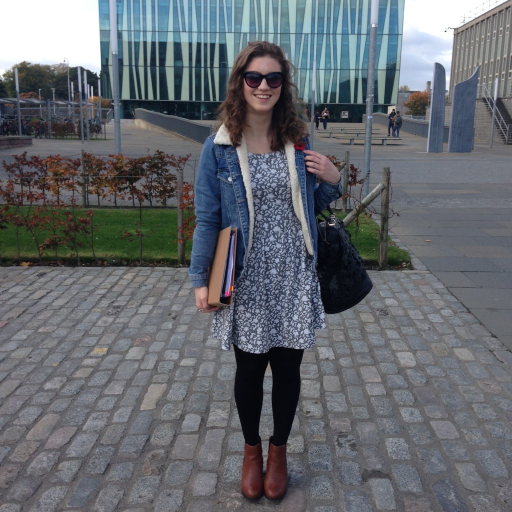 "I dress really impractically, these shoes are so uncomfortable." - Rebecca Adams, 1st Year Primary Education