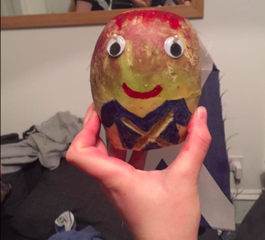 She actually made this