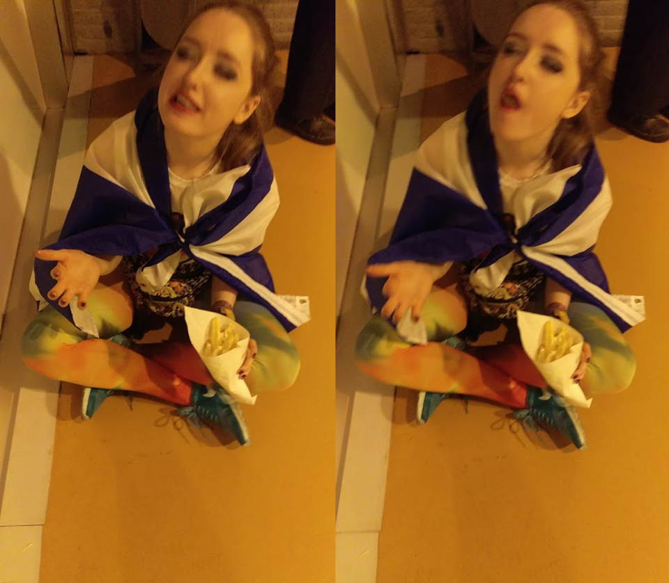 Girl's gotta have her chips