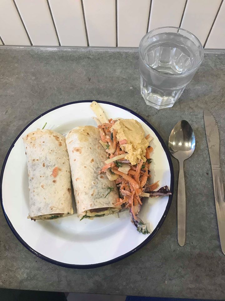 Image may contain: Plate, Meal, Food, Dish