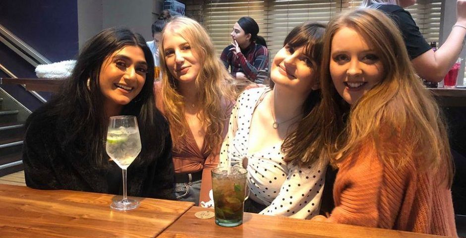 Image may contain: Portrait, Photography, Photo, Female, Bar Counter, Pub, Alcohol, Face, Glass, Beverage, Drink, Party, Person, Human