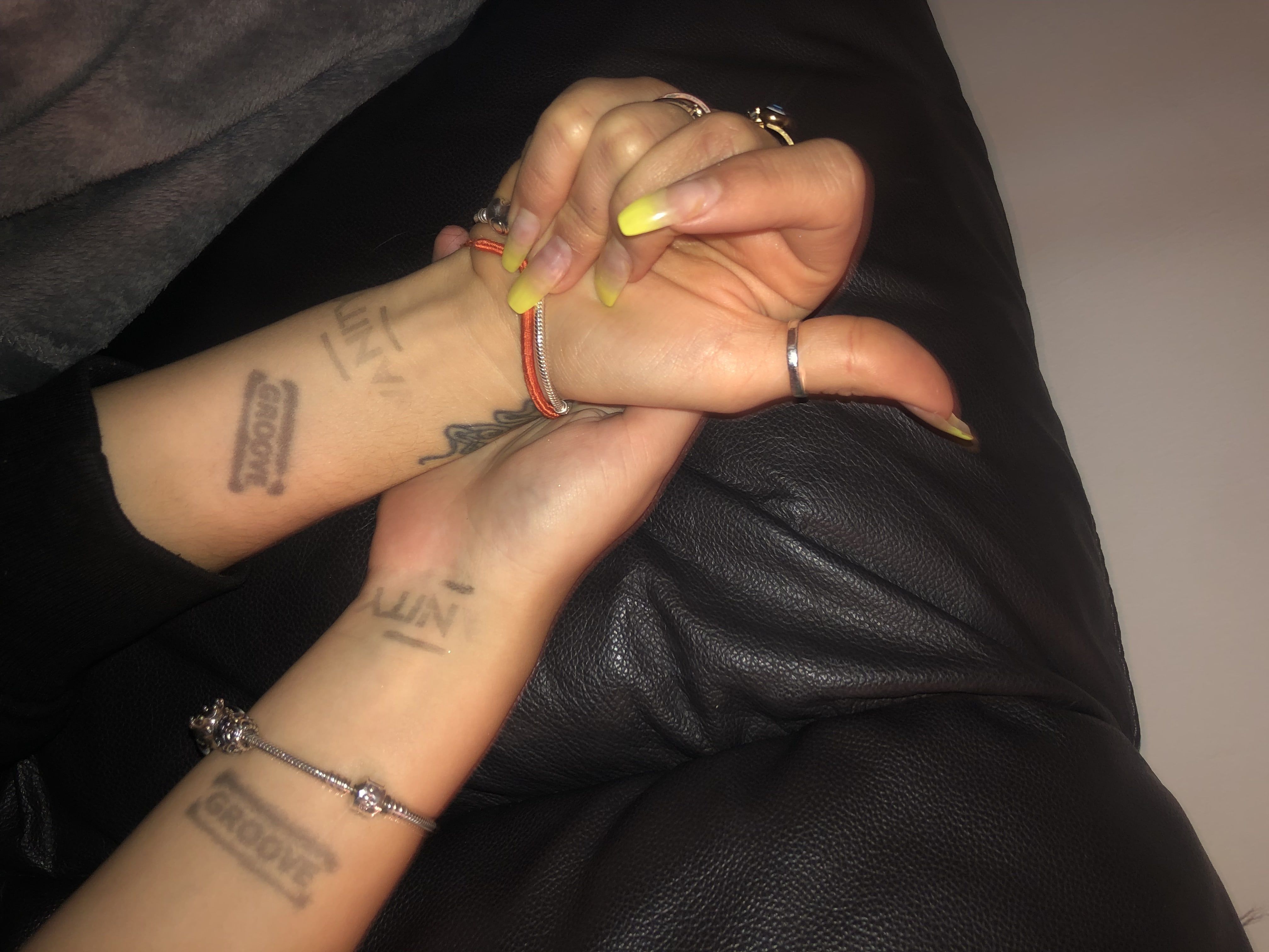 Image may contain: Tattoo, Hand, Arm, Finger, Human, Person, Skin