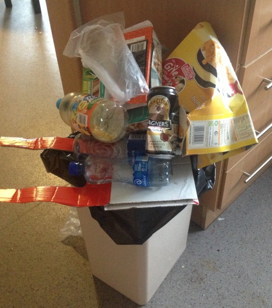 Sure you could fit loads more in to that easily! Doesn't need emptied for at least another week!
