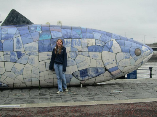 An American with the Big Fish, I embarrassingly couldn't explain why it was there.