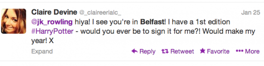 Let's hope she didn't get it signed by a fake!