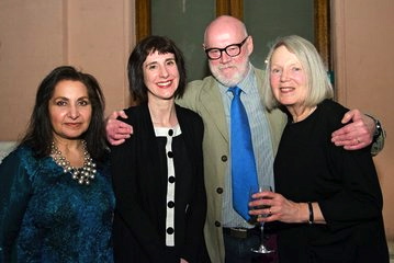 Morrissey alongside the T.S Eliot prize judes