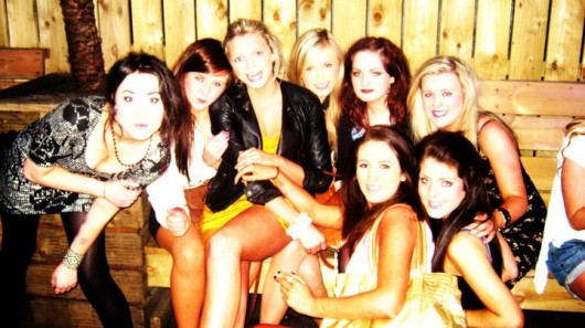 Celebrating a sweet 16 in the smoking area, standard.