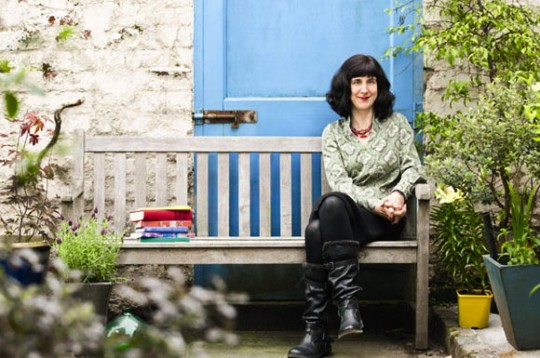 Sinéad Morrissey in the Seamus Heaney Centre for Poetry garden