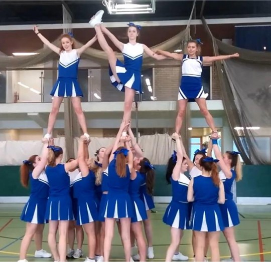 cheeky glimpse of QUB's Queen's Knights performance!