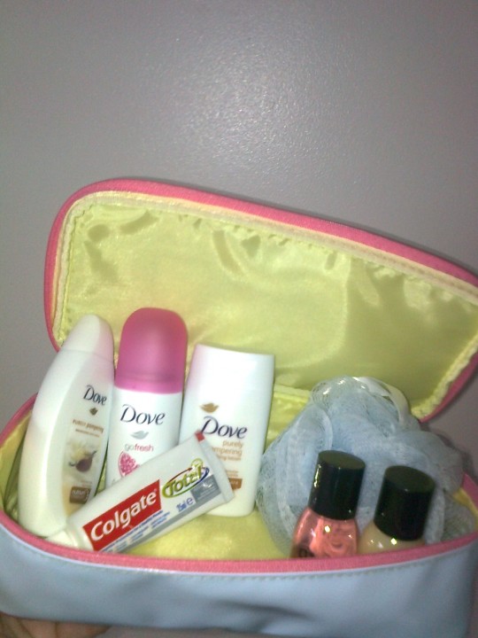 What woman doesn't love travel-sized products stolen from hotels?