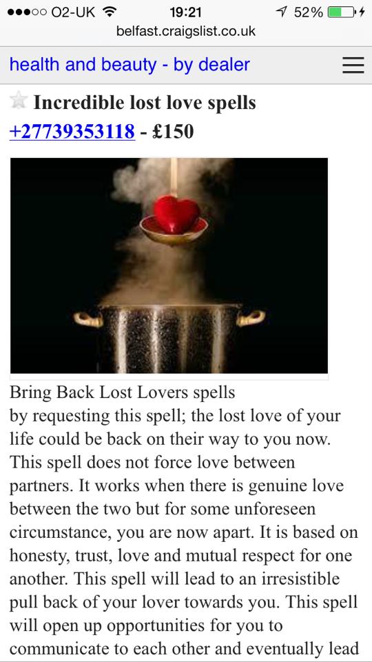 Nothing says "I love you" like a spell book bought on Craigslist