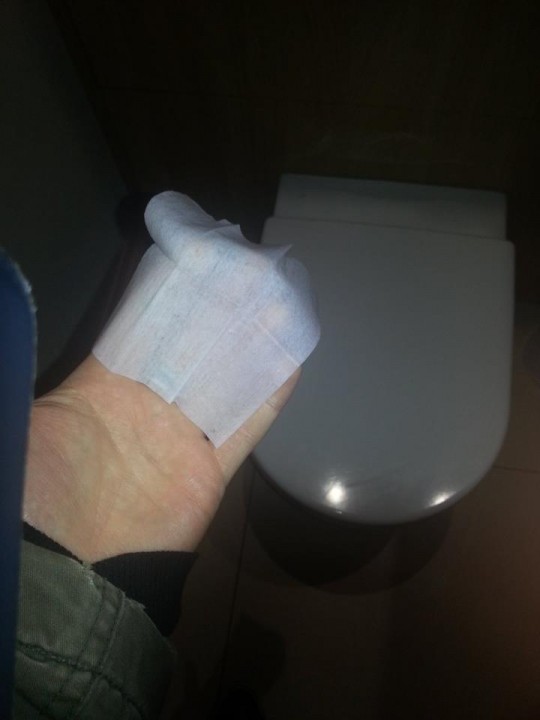 No coke in fancy Lanyon toilets. How posh.