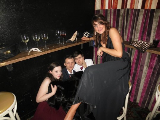 Where most people end up at the end of the night - the floor