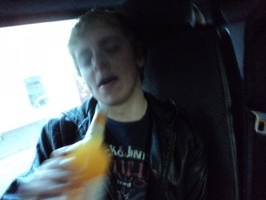 A classy Barcardi Breezer shot