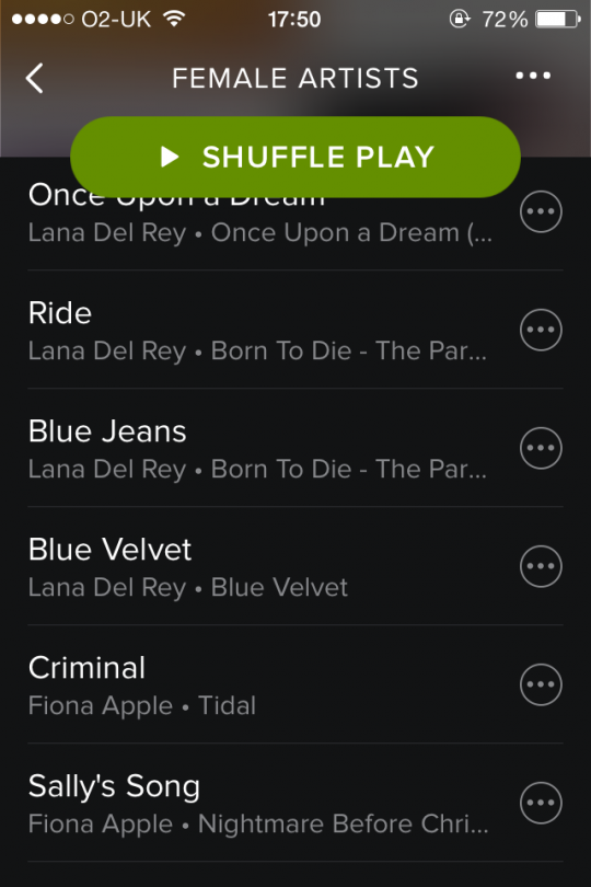 My chillout playlist.