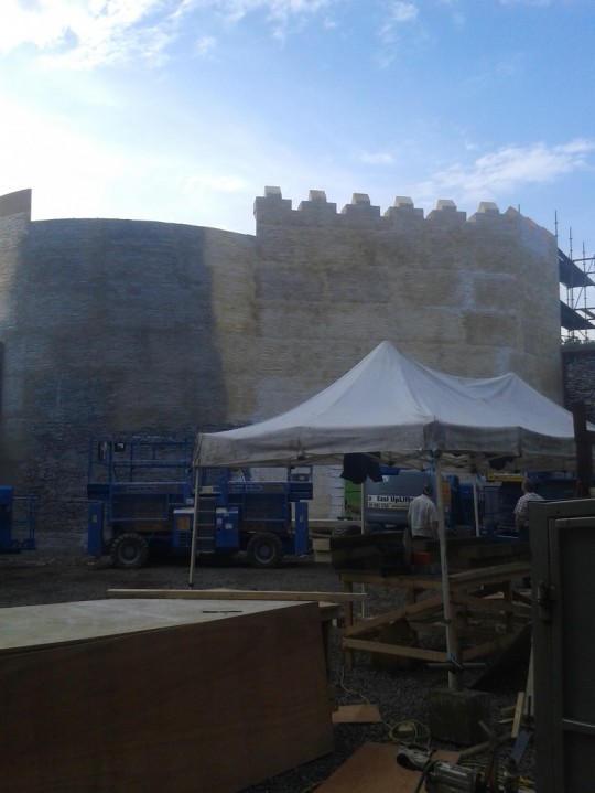 Half done paint job inside Winterfell