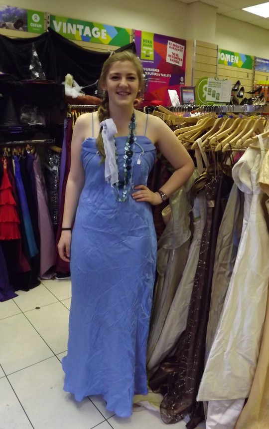 Shoes £5, Necklace £3.50, Dress £8