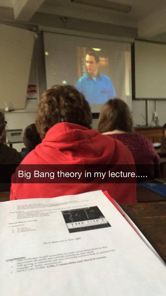 Typical lecture at QUB